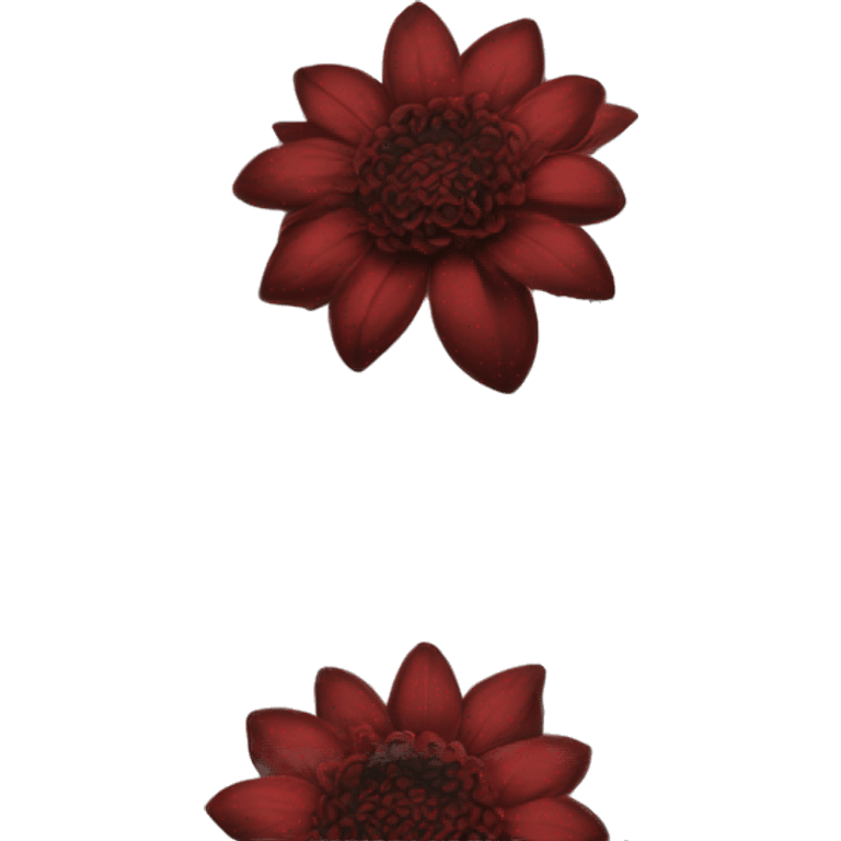 Gothic flowers red and black emoji