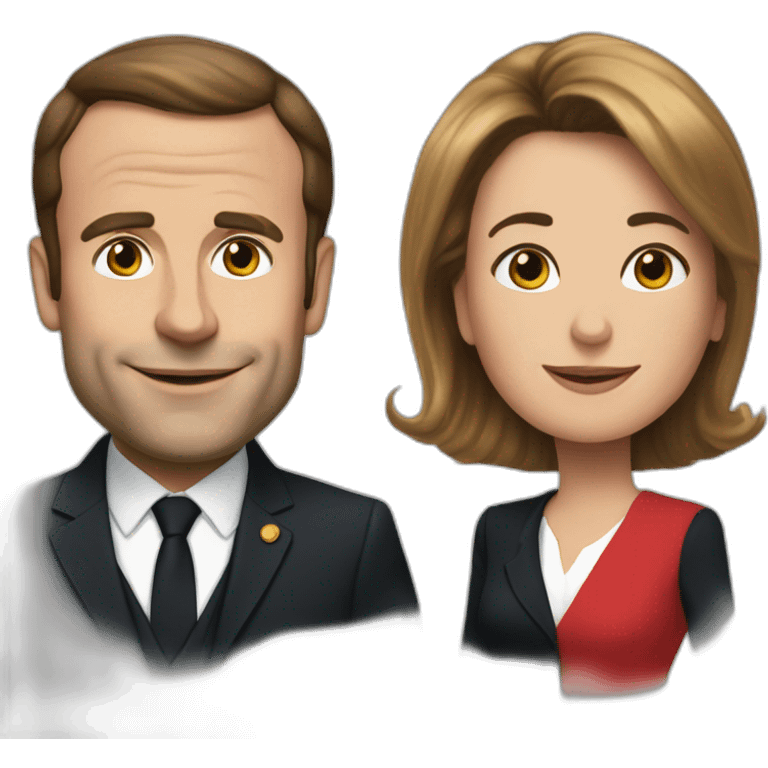 Macron et brigitte emoji