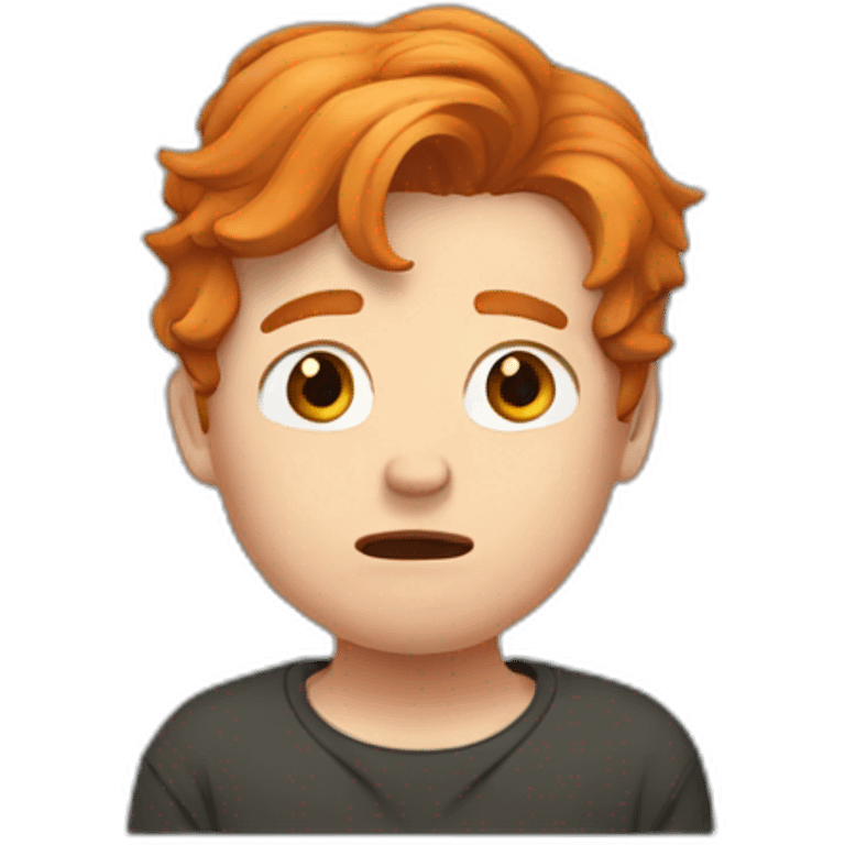 tom crossman with ginger hair crying emoji