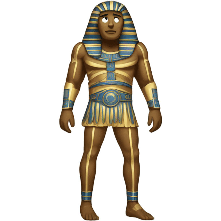 gold blue white black sarcophagus, full body  emoji