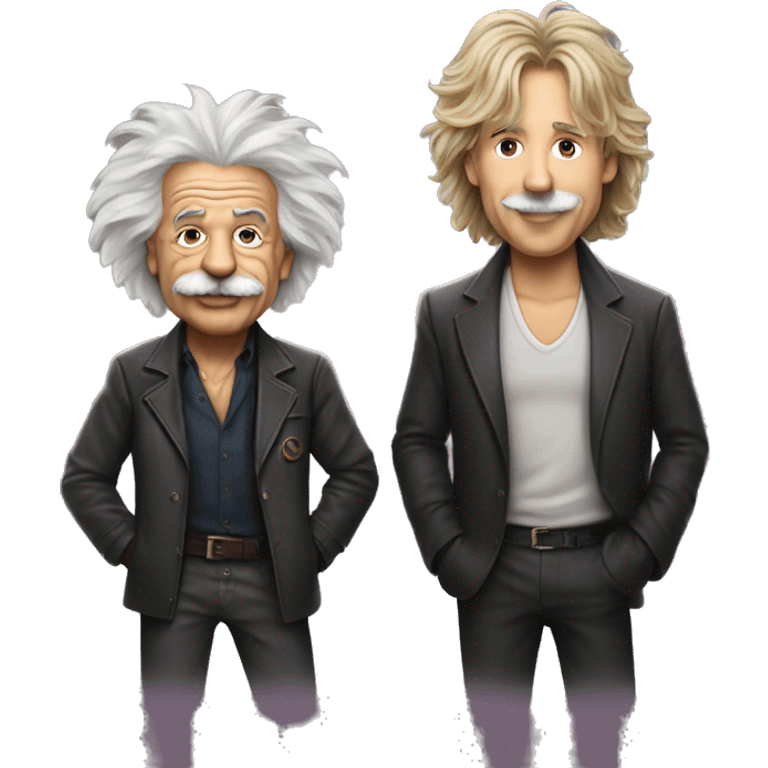 Einstein and Bon Jovi emoji