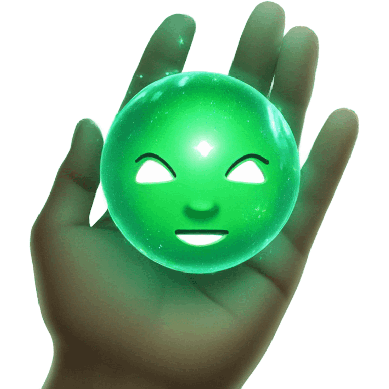 A soft, radiant green aura surrounding the character, with floating sparkles and glowing particles healing nearby allies and making the environment brighter. emoji