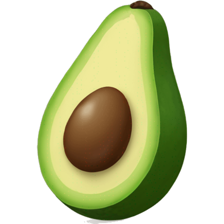 Half Avocado with seed  emoji