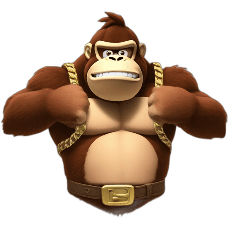 Donkey Kong qui tape sur son torse  emoji