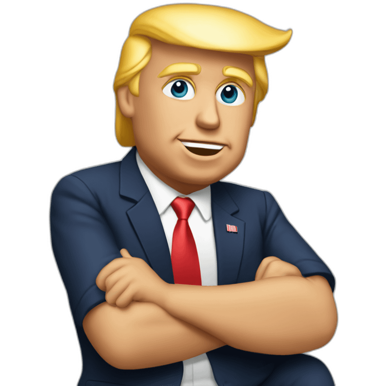 Donald Trump en train de se moquer emoji