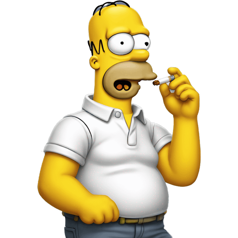 homer simpson smoking emoji