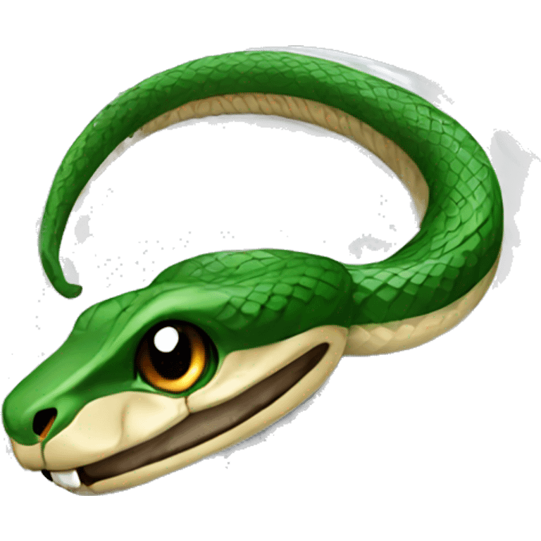 Snake around a golf ball emoji