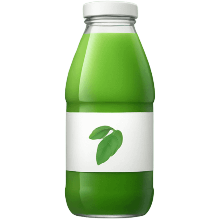 Bottled green juice emoji