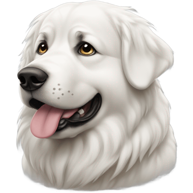 Great Pyrenees crying  emoji