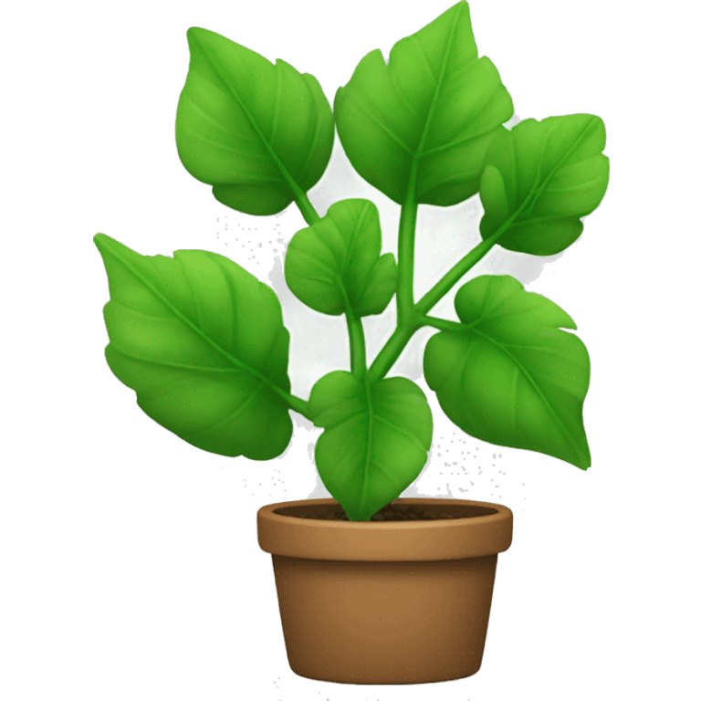 three leafed green plant emoji