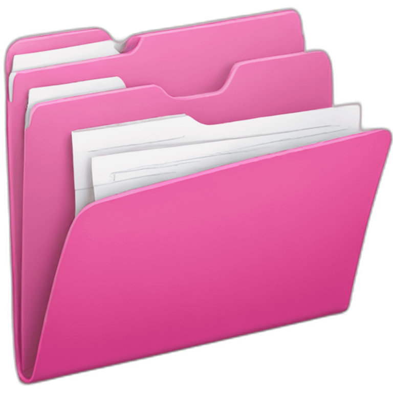 pink folder with docs emoji