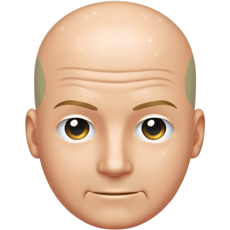 sparkle on bald man’s head emoji