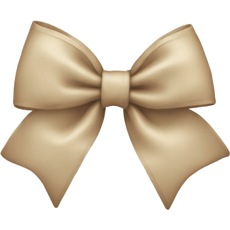 Beige bow emoji