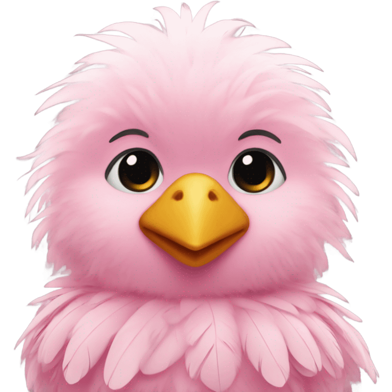 pink colour cute chick emoji