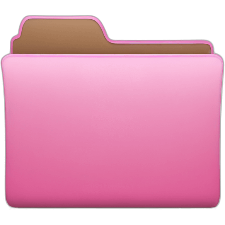 pink folder emoji