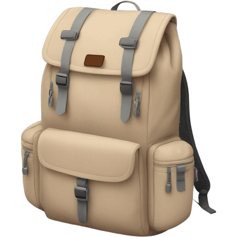 Beige backpack emoji