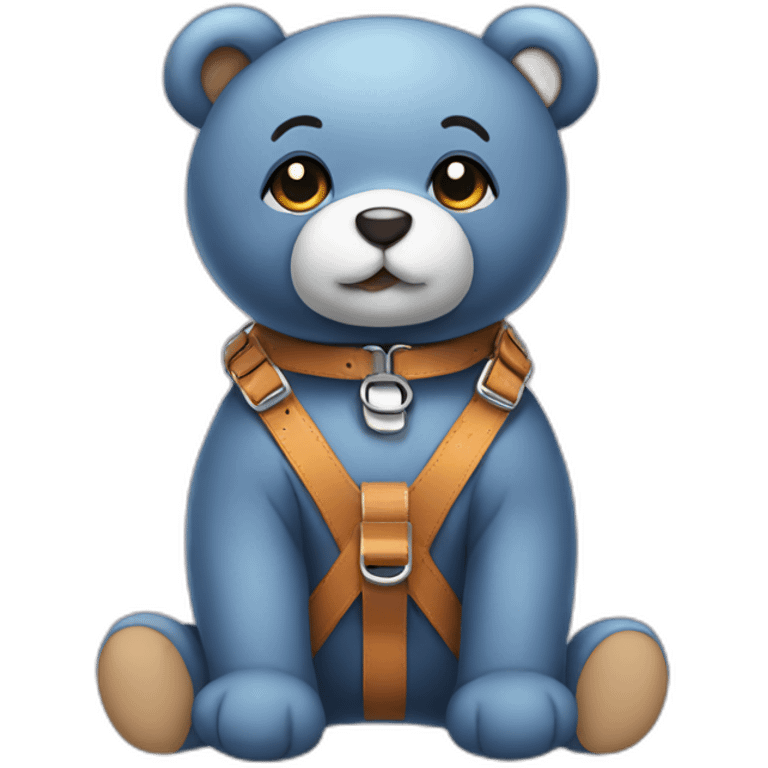 Teddy in harness emoji