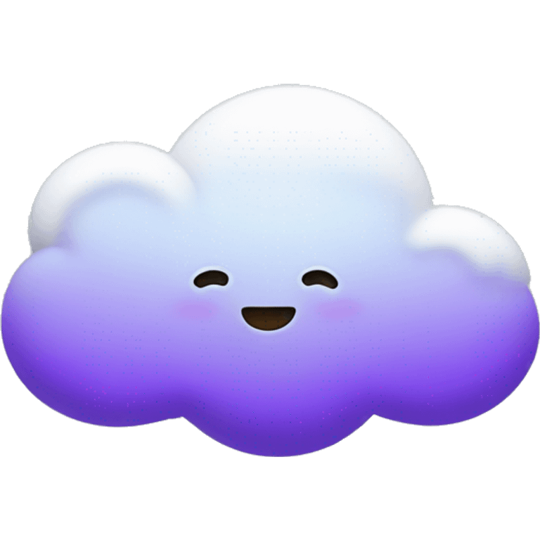 Cloud with a purple halo emoji