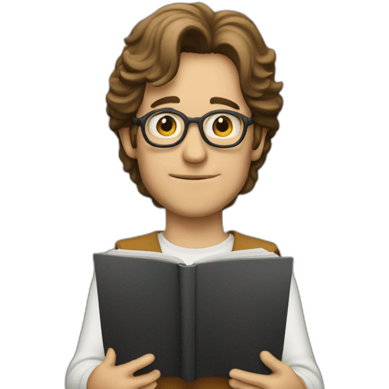 john lenon learning at school emoji