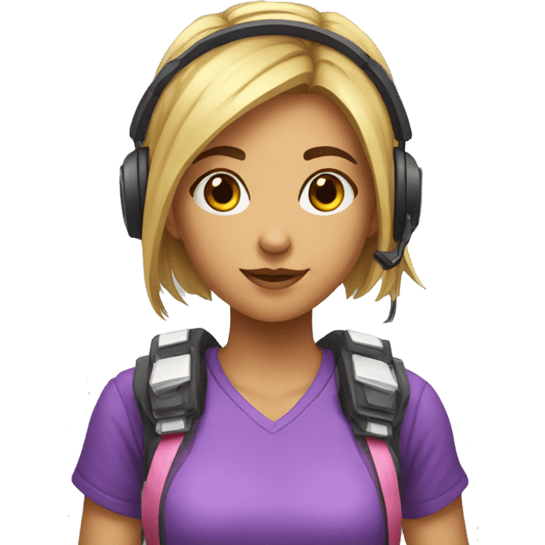 Ceute girl gamer emoji