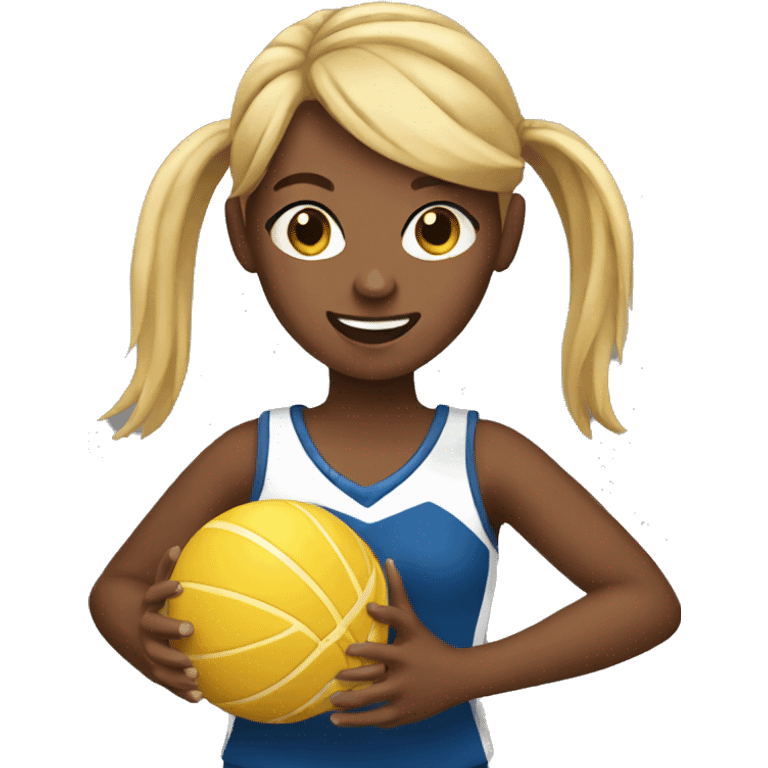 girl playing netball emoji