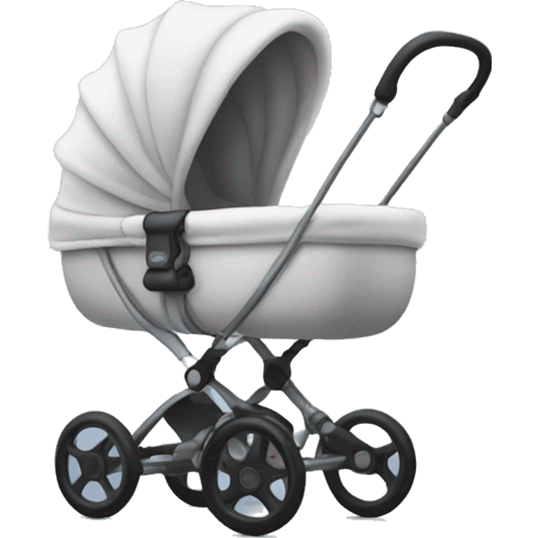 stroller with bigger baby emoji