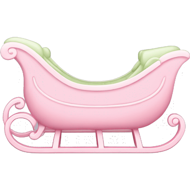 light pink sleigh emoji