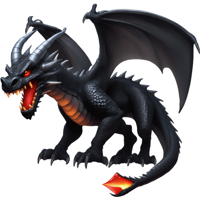 black dragon emoji