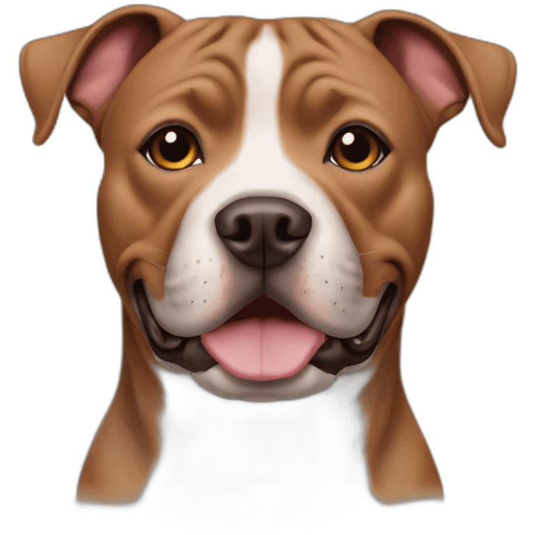 Brown Staffordshire bull terrier emoji