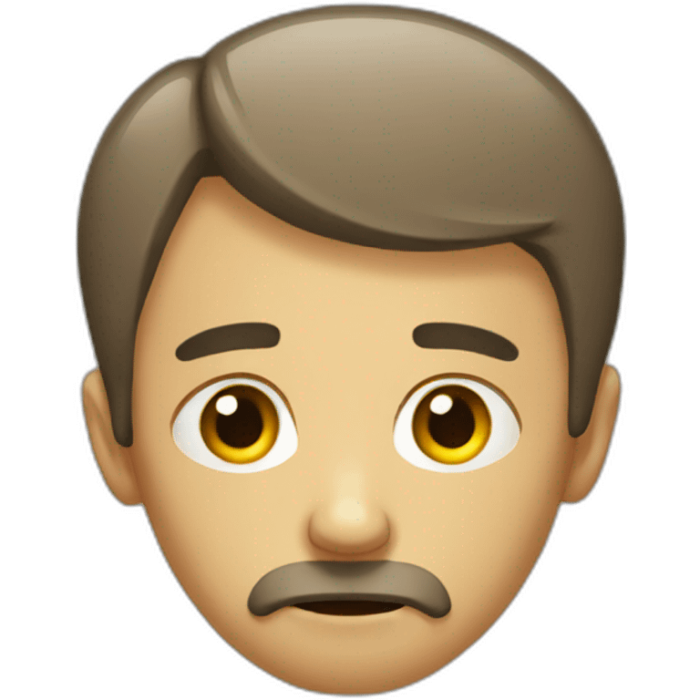 Depressed man emoji