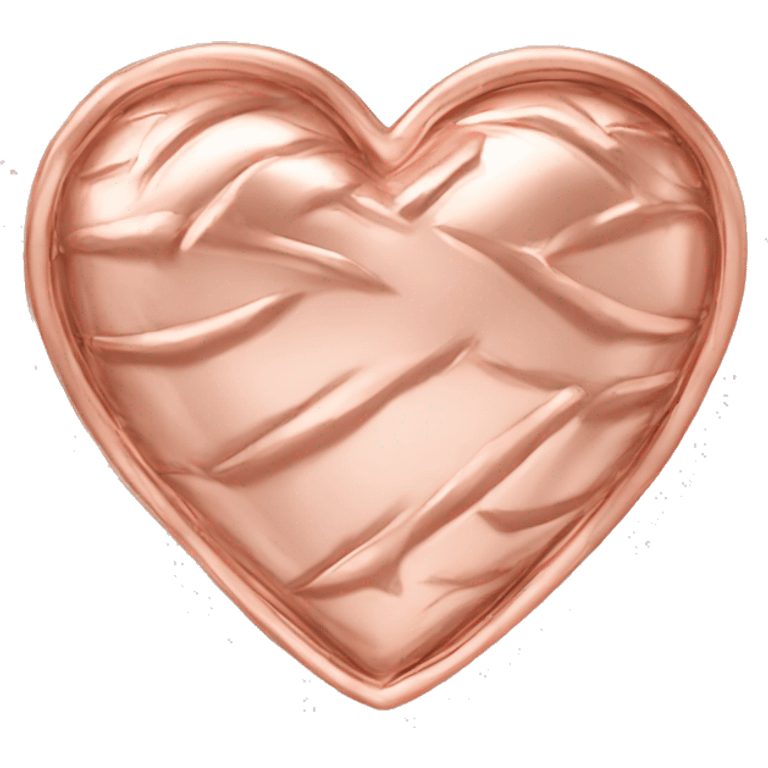 rose gold heart  emoji