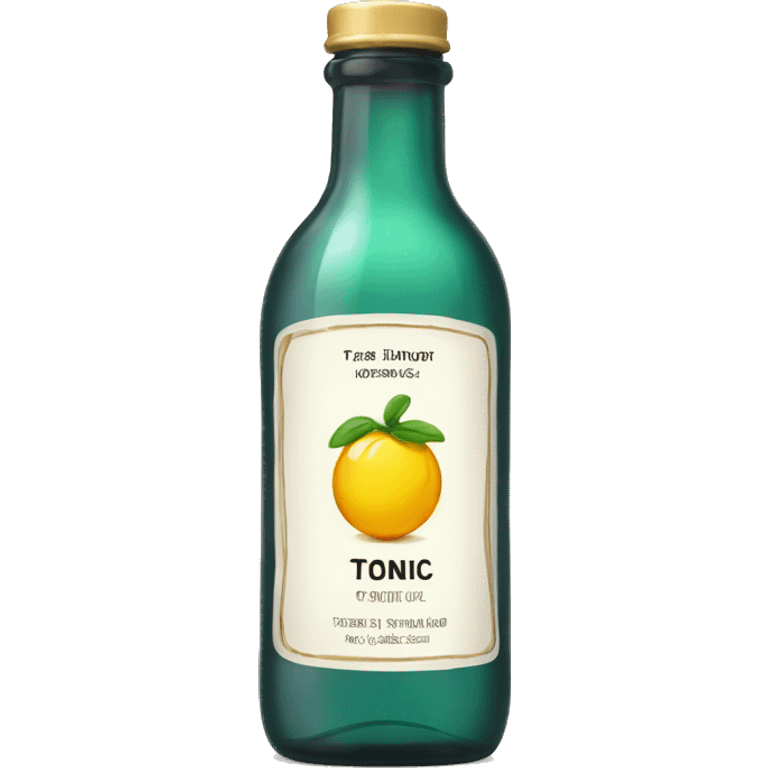 tonic bottle with label emoji