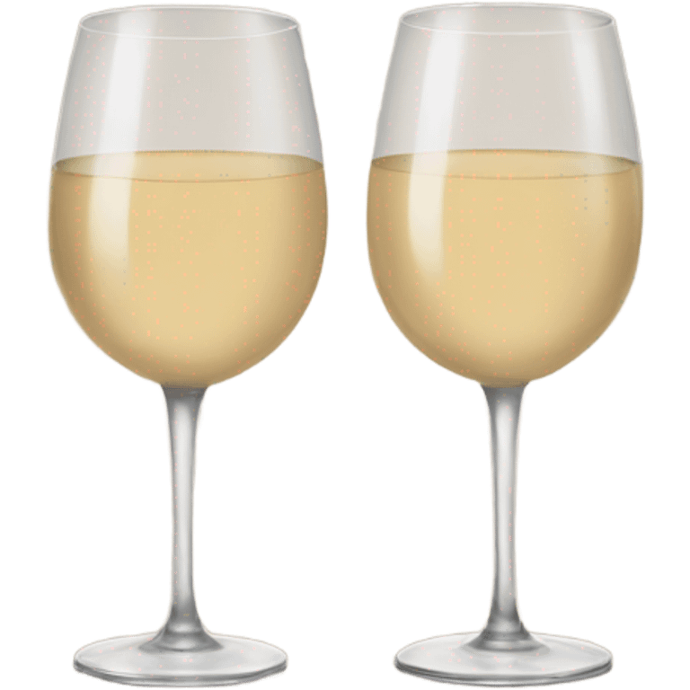 Beige wine glasses emoji