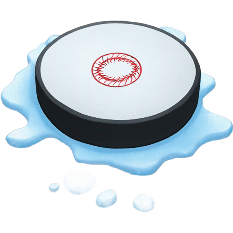 hockey puck on ice emoji