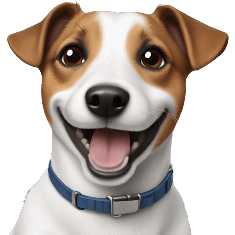 Jack Russell smiling emoji