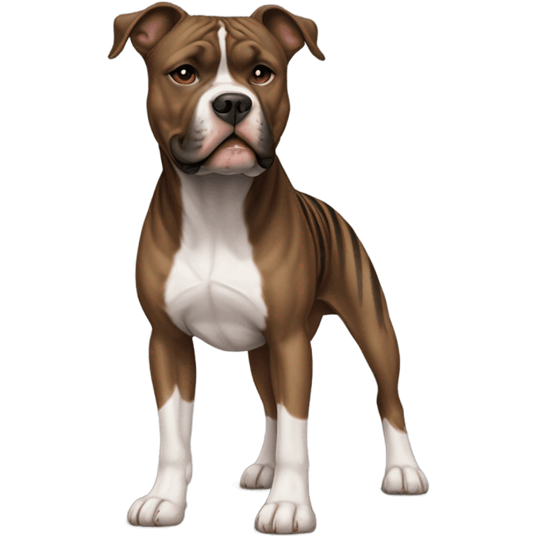 brindle amstaff dog  emoji