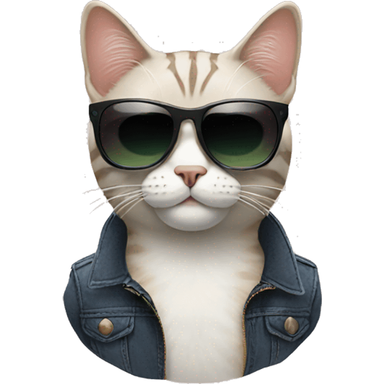 Cat with sunglasses emoji