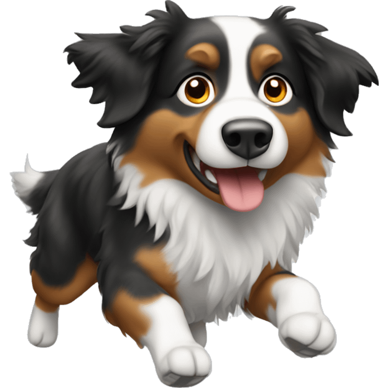 Anvil with Jumping Australian shepherd  emoji