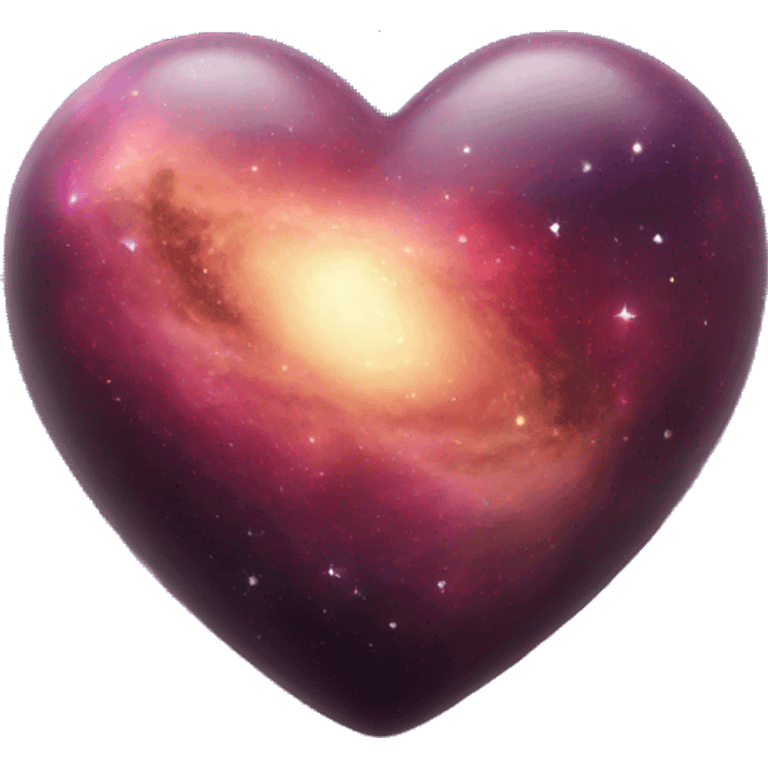 galaxy in 3d heart emoji