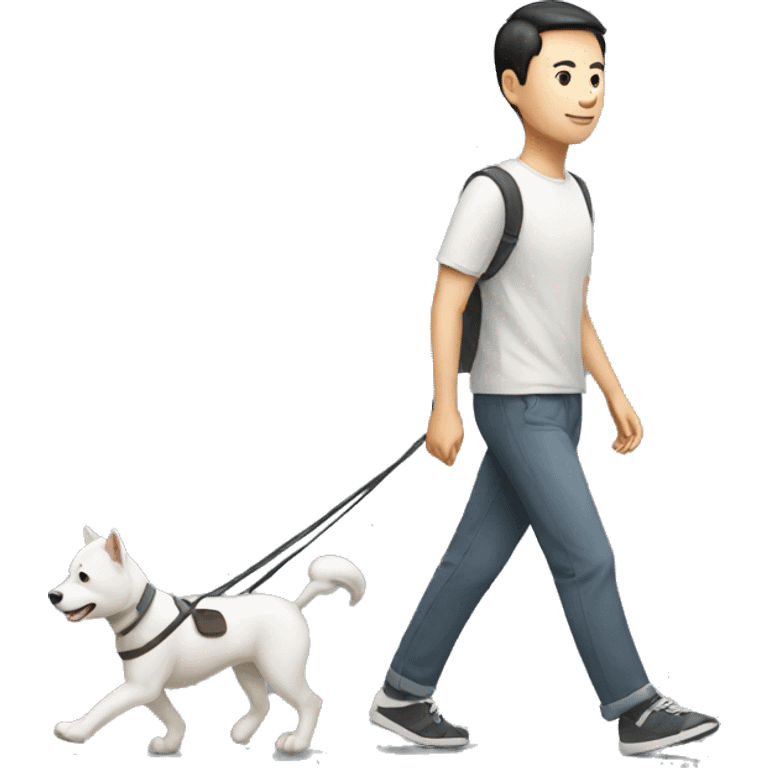 A Chinese man Taking a walk emoji