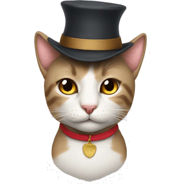 Cat with hat emoji