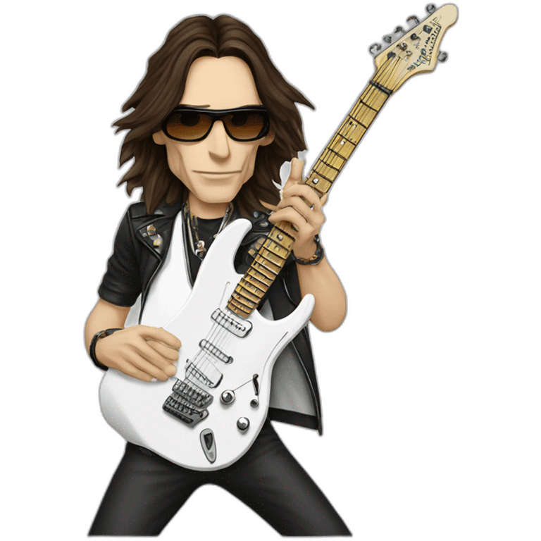 Steve vai guitarra blanca emoji