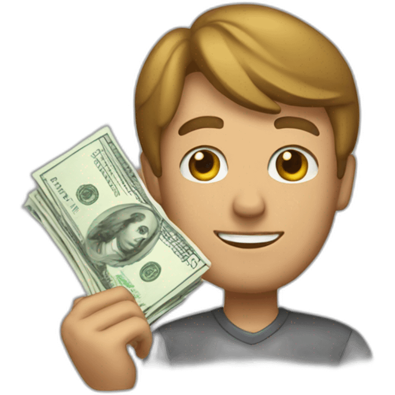 hombre con dinero emoji