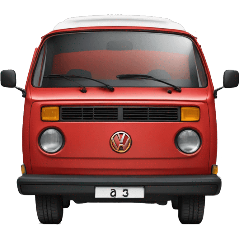 Volkswagen T3 in red emoji