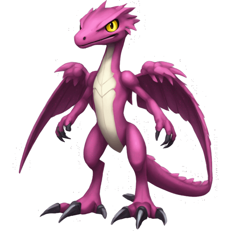  Cool Edgy Digimon-Fakemon-Raptor-Genesect-Reptile full body emoji