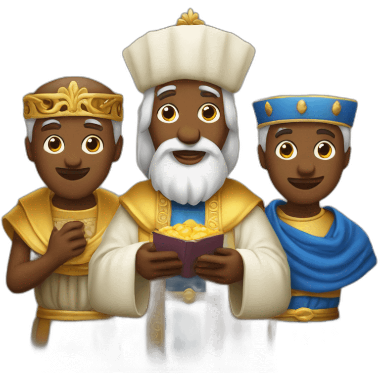 Melchior, Caspar, Balthazar three wise men emoji