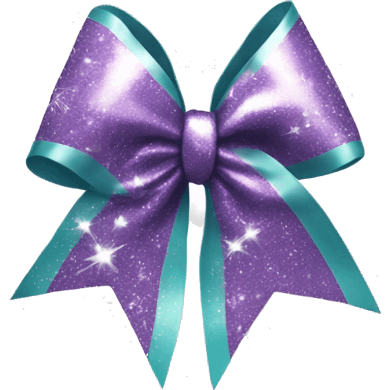 cheer bow with sparkles  emoji