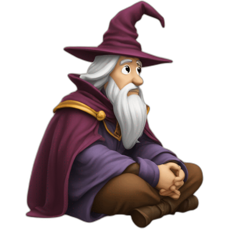 wizard in deep thought emoji