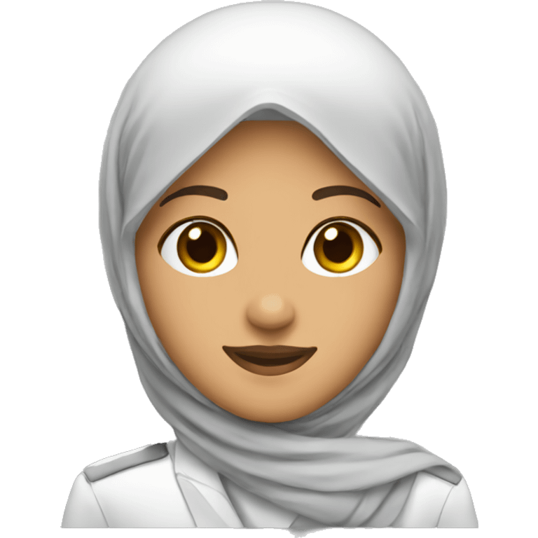 Pilot with hijab emoji