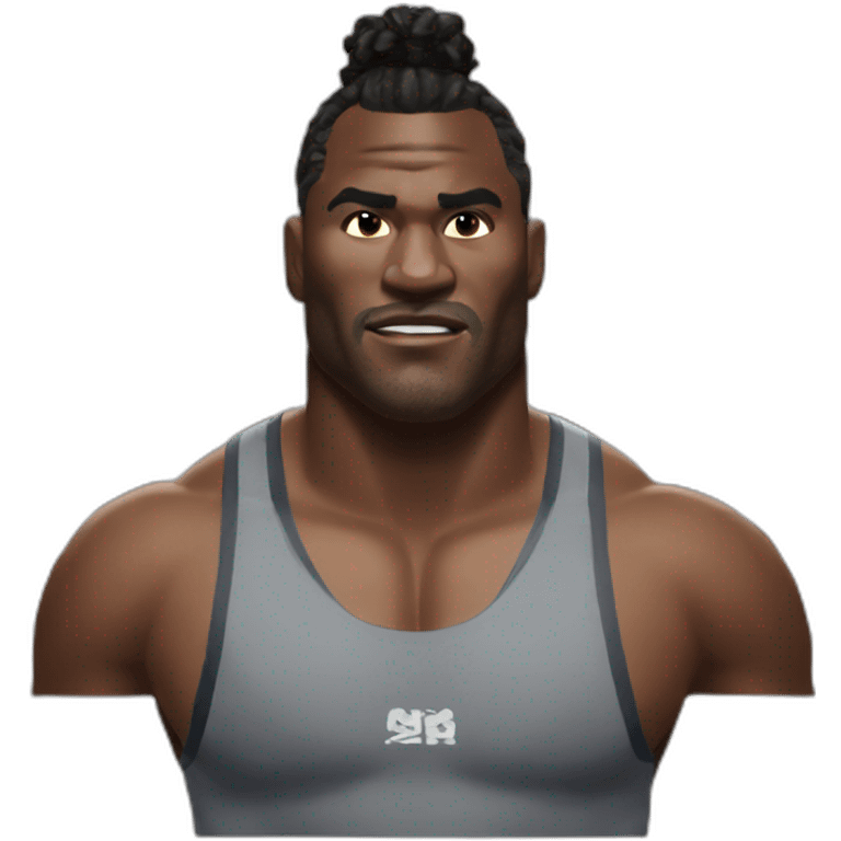 Ngannou déçu emoji